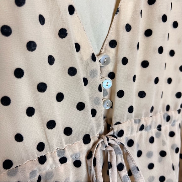 ZARA Polka Dot Tiered Maxi Dress. Size XS - Picture 9 of 16